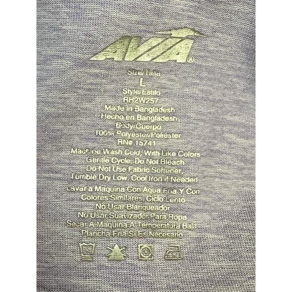 Lot 2 Avia Size L‎ Capri Black Leggings + Light Purple Activewear Razorback Top - Picture 14 of 15